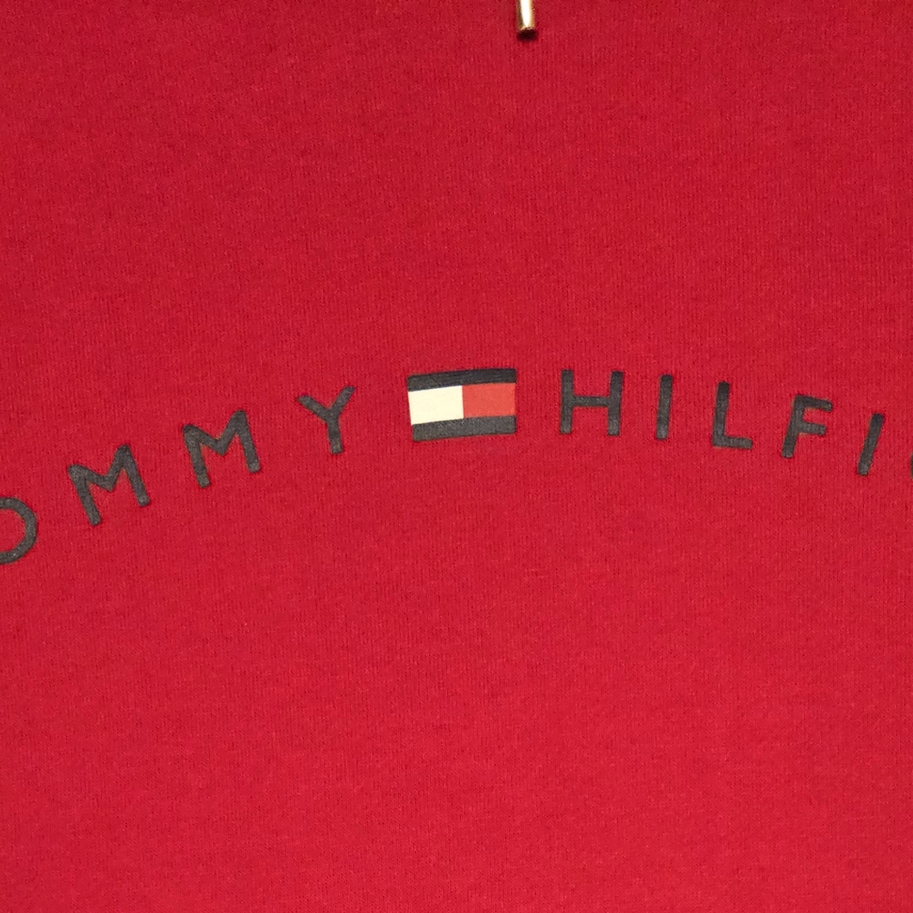Tommy Hilfiger Vibrant Red Women's Hoodie Small - Picture 3 of 4